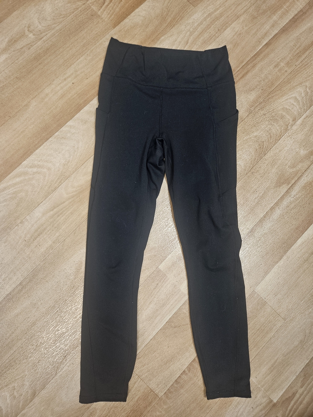 Fabletics PureLuxe High Waisted Leggings Black Womens Sz Small With Side Pockets